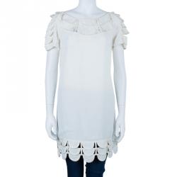 Pre Owned Temperley London White Cutout Top L