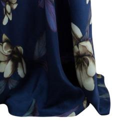 Temperly London Blue Flower Print Maxi Dress M