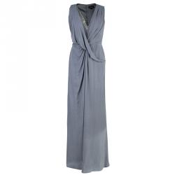 Temperley London Grey Embellished Maxi Dress M