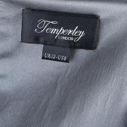 Temperley London Grey Embellished Maxi Dress M