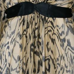 Temperley London Animal Print Chiffon Kaftan L