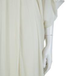 Temperley London Cream Embellished Belted Kaftan Dress M