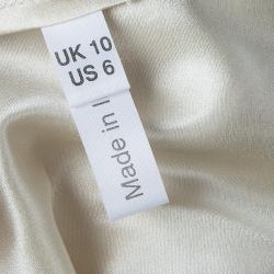 Temperley London Cream Embellished Belted Kaftan Dress M