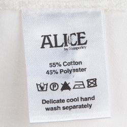 Pre Owned Alice By Temperley  Off- White Pleated Frill Detail Button Down Sleeveless Top S