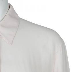 Pre Owned The Row Blush Pink Long Sleeve Buttondown Shirt M