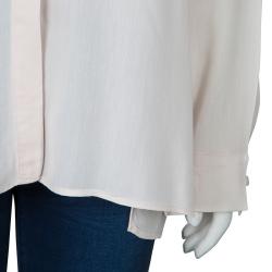 Pre Owned The Row Blush Pink Long Sleeve Buttondown Shirt M