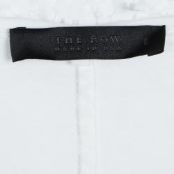 Pre Owned The Row White Cotton Bell Sleeve T-Shirt S