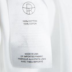 Pre Owned The Row White Cotton Bell Sleeve T-Shirt S