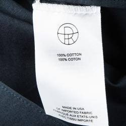 Pre Owned The Row Prussian Blue Cotton Sleeveless Maxi Dress S