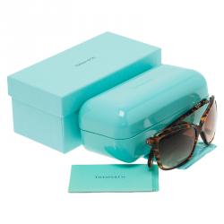 Pre Owned Tiffany & Co. Brown TF4057B Cat Eye Sunglasses