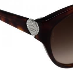 Pre Owned Tiffany & Co. Tortoise Shell 4065-B Round Sunglasses