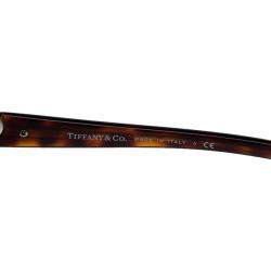 Pre Owned Tiffany & Co. Tortoise Shell 4065-B Round Sunglasses