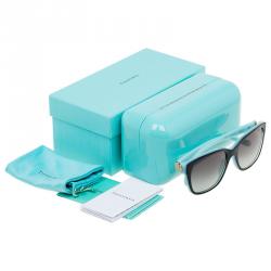 Pre Owned Tiffany & Co. Black and Blue 4083 Sunglasses