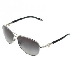 Pre Owned Tiffany & Co. Black 3034 Aviator Sunglasses