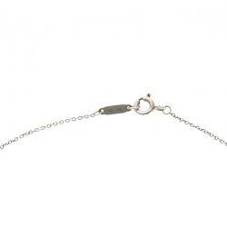 Pre Owned Tiffany & Co. Daisy Key Diamond & Silver Pendant Chain Necklace