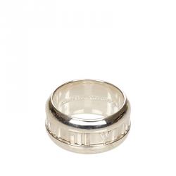 Pre Owned Tiffany & Co. Atlas Silver Bold Ring Size 52
