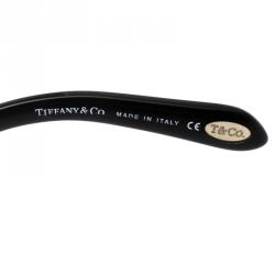 Pre Owned Tiffany & Co. Black TF3008-B Shield Sunglasses