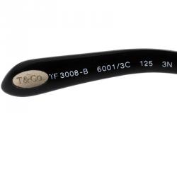 Pre Owned Tiffany & Co. Black TF3008-B Shield Sunglasses