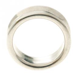 Pre Owned Tiffany & Co.1837 Silver Band Ring Size 52
