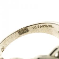Pre Owned Tiffany & Co. Paloma Picasso Loving Heart Silver Ring Size 48