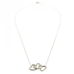 Pre Owned Tiffany & Co. Vintage Loving Heart Silver Necklace