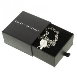 Pre Owned Tiffany & Co Return To Tiffany Oval Tag Silver Necklace