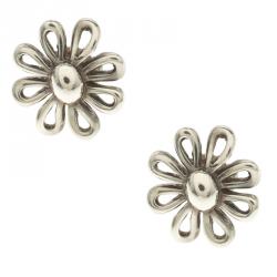 Pre Owned Tiffany & Co. Paloma Picasso Daisy Silver Stud Earrings 