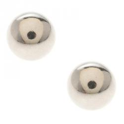 Pre Owned Tiffany & Co. Silver Bead Stud Earrings