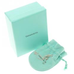 Pre Owned Tiffany & Co. Heart Key Silver Pendant Necklace