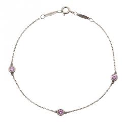 Pre Owned Tiffany & Co. Elsa Peretti Color By The Yard Silver Bracelet