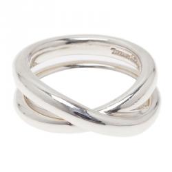 Tiffany & Co. Paloma's Calife Silver Ring Size 50.5