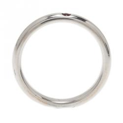 Pre Owned Tiffany & Co. Elsa Peretti Red Ruby Silver Band Ring Size 50.5