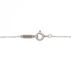 Pre Owned Tiffany & Co. Tiffany Keys Heart Key Silver Charm Necklace