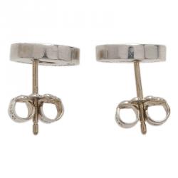 Pre Owned Tiffany & Co. 1837 Circle Silver Stud Earrings