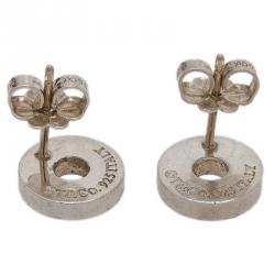 Pre Owned Tiffany & Co. 1837 Circle Silver Stud Earrings