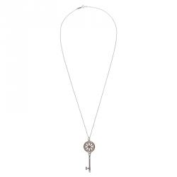 Pre Owned Tiffany & Co. Tiffany Keys Daisy Key Silver Pendant Necklace