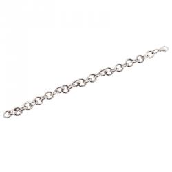 Pre Owned Tiffany & Co. Large Round Link Silver Bracelet