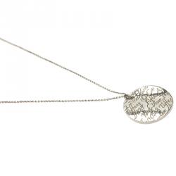 Tiffany & Co. Tiffany Notes Round Silver Pendant Necklace