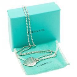 Tiffany & Co. Return To Tiffany Heart Tag Silver Long Necklace 