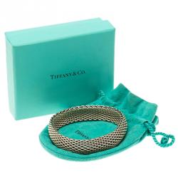 Pre Owned Tiffany & Co. Somerset Silver Bangle Bracelet