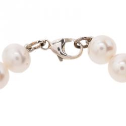 Pre Owned Tiffany & Co. Return to Tiffany Pearl and Silver Bracelet