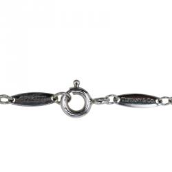 Pre Owned Tiffany & Co. Alphabet Letter N Silver Pendant Necklace