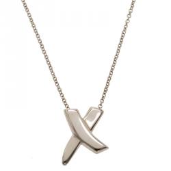 مملوكة مسبقًا قلادة تيفاني & كو. بالوماز أكس دلاية فضي