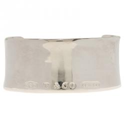 Pre Owned Tiffany & Co. 1837 Silver Cuff Bracelet