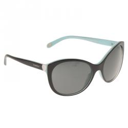 Pre Owned Tiffany & Co. Blue and Black TF 4086-H Cat Eye Sunglasses