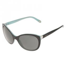 Pre Owned Tiffany & Co. Blue and Black TF 4086-H Cat Eye Sunglasses
