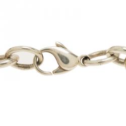 Pre Owned Tiffany & Co. Return to Tiffany Heart Tag Silver Bracelet