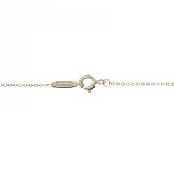 Pre Owned Tiffany & Co. Return to Tiffany Pink Enamel and Silver Heart Pendant Necklace