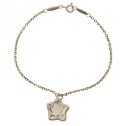 Pre Owned Tiffany & Co. Elsa Peretti Star Charm Silver Bracelet