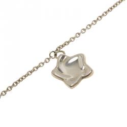 Pre Owned Tiffany & Co. Elsa Peretti Star Charm Silver Bracelet